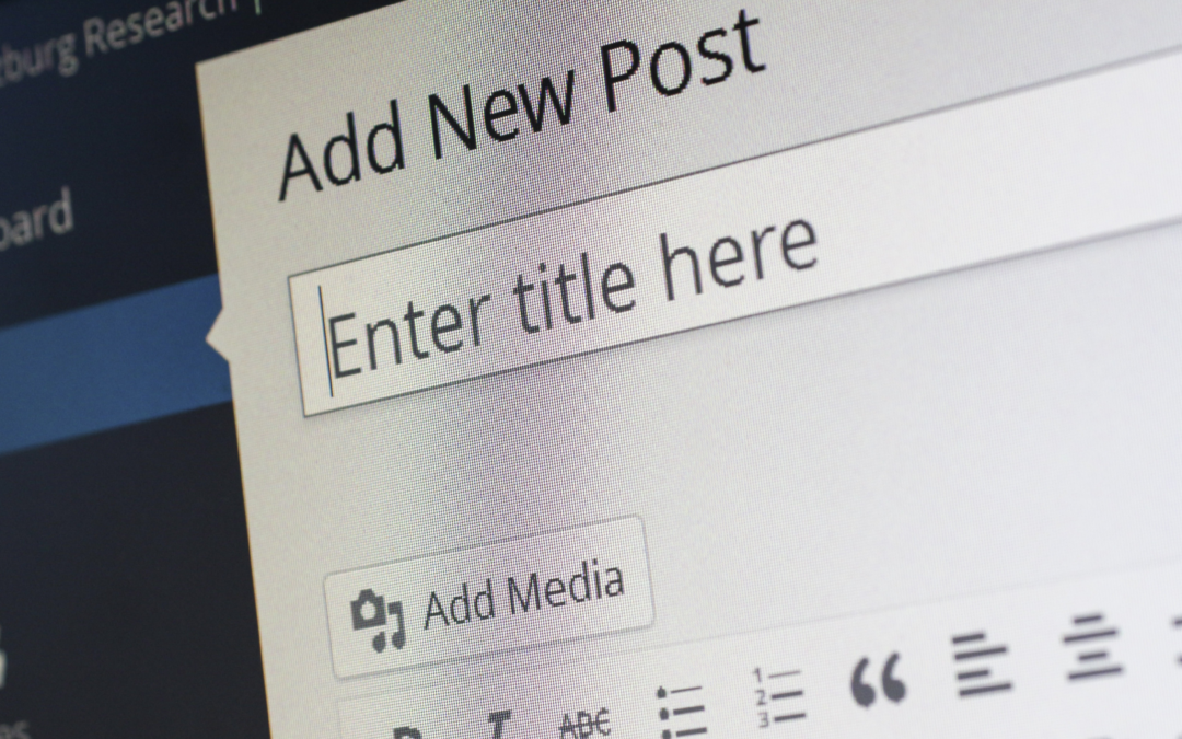 How to post a blog on your WordPress website